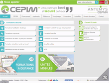 Tablet Screenshot of cepim.fr